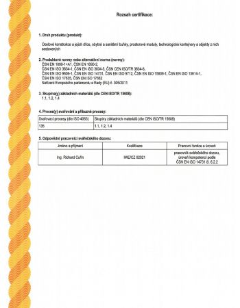 ISO 3834-2 str. 2 svařování